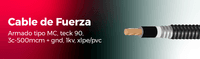 Cable de fuerza armado tipo MC