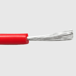 Cable de alto voltaje C-18AWG, 10KVAC/20KVDC, PTFE 5.0, rojo, marca Galp.
