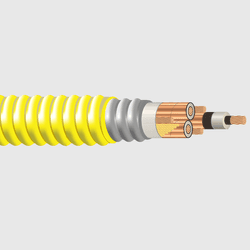 Cable de fuerza armado tipo MC-HL, 3C-2AWG 3C-10GND, 5/8KV, EPR, AMARILLO, marca SOUTHWIRE