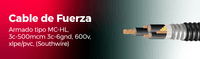 Cable de fuerza armado Southwire